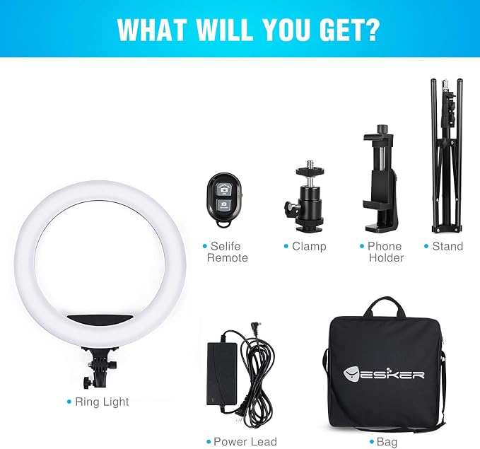 Ring Light 18 Inch LED Ringlight Kit - Image 8