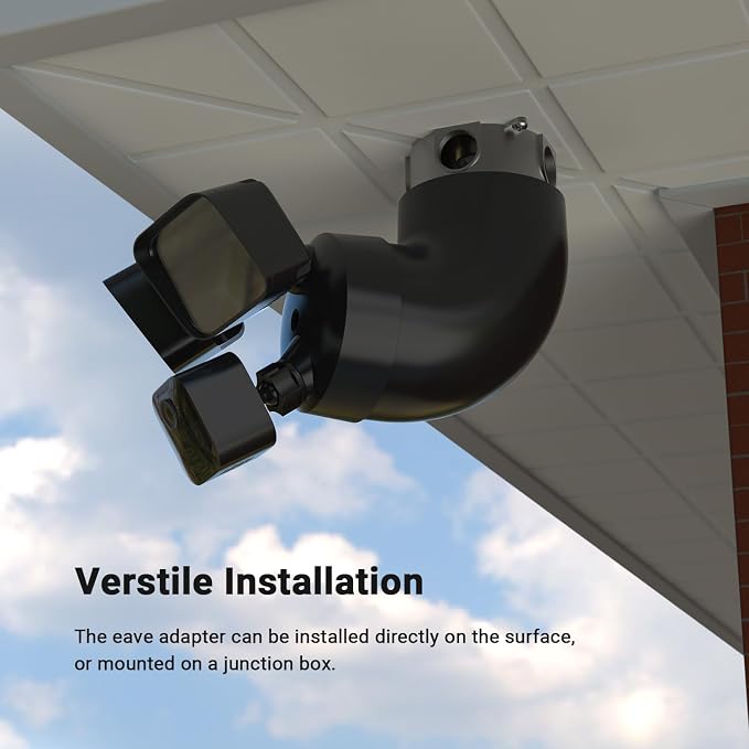 Holicfun Eave Mount for Ring Floodlight Cam Wired Plus/Pro, Blink Wired - Image 5