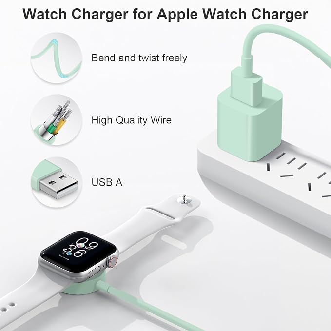 Fast Charger for Apple Watch Charger, Magnetic iWatch Charger to USB A Cable - Image 3