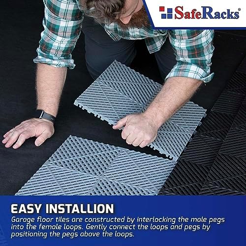 SafeRacks Vented Interlocking Garage Floor Tiles - Image 5