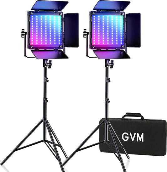 GVM 800D RGB Led Video Light, 40W Photography Lighting Led Panel Light by GVMGreatVideoMaker