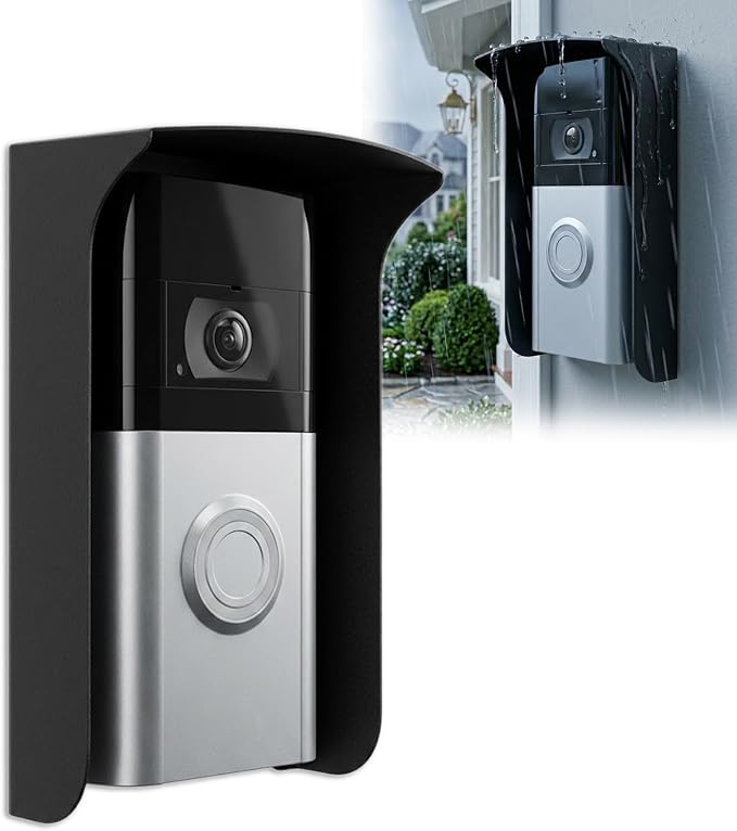 Ring Doorbell Cover Weatherproof, Metal Doorbell Rain Cover Compatible by Unknown