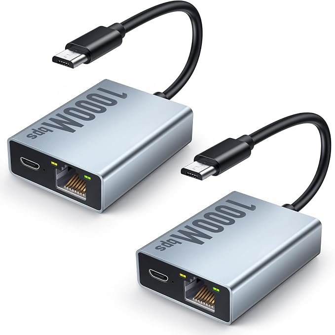 1000 Mbps Ethernet Adapter for Fire TV Stick, ELECTOP Micro USB to RJ45 Gigabit by Electop