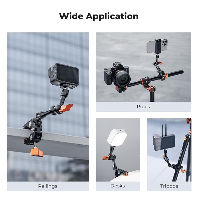 K&F CONCEPT Camera Mount Clamp, Super Crab Clamp - Image 7