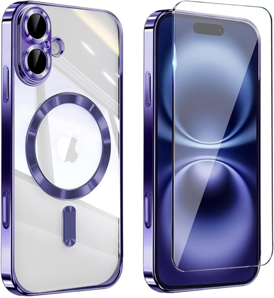 Magnetic Glossy Case for iPhone 17, iPhone17 Phone Case Slim Clear Luxury by Unknown