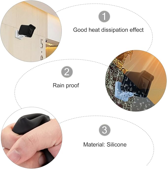 4pcs Security Camera Cover Protective Compatible - Image 7