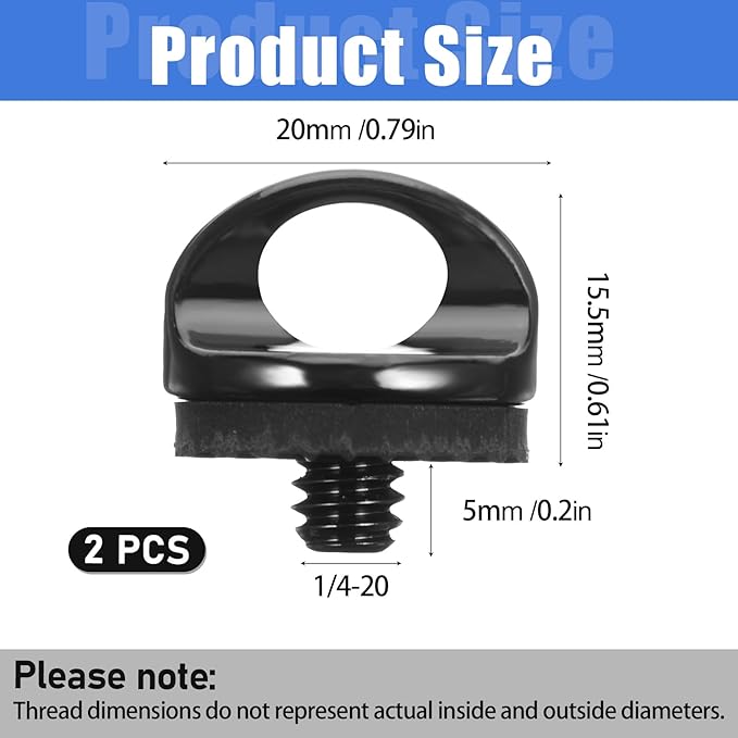 Skrfren 1/4" Camera Neck Strap Screw Holder - Image 2