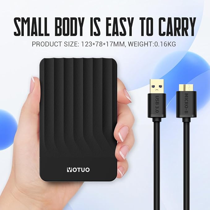YOTUO Portable External Hard Drive Storage Expansion Mobile HDD USB 3.0 - Image 6