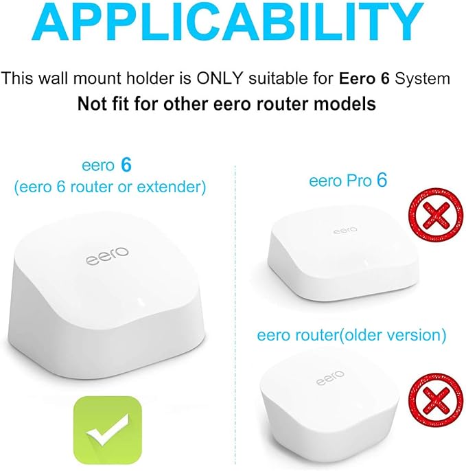 Tizomi Outlet Wall Mount Only for eero 6 & 6+ mesh Wi-Fi System, No Messy Wires - Image 2