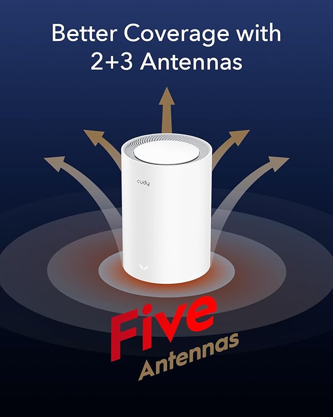 Cudy WiFi 6 Mesh Router AX3000, 2.5G Port, Whole Home Mesh WiFi System - Image 4