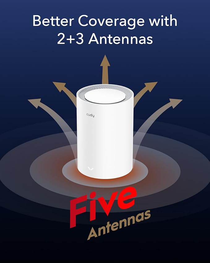Cudy WiFi 6 Mesh Router AX3000, 2.5G Port, Whole Home Mesh WiFi System - Image 5