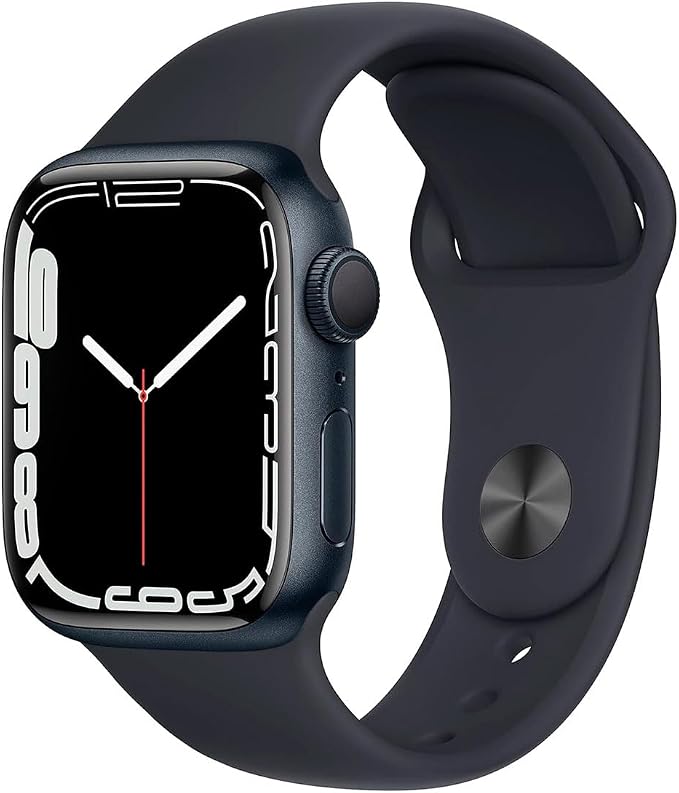 Apple Watch Series 7 Midnight Aluminum Case by Amazon+Renewed