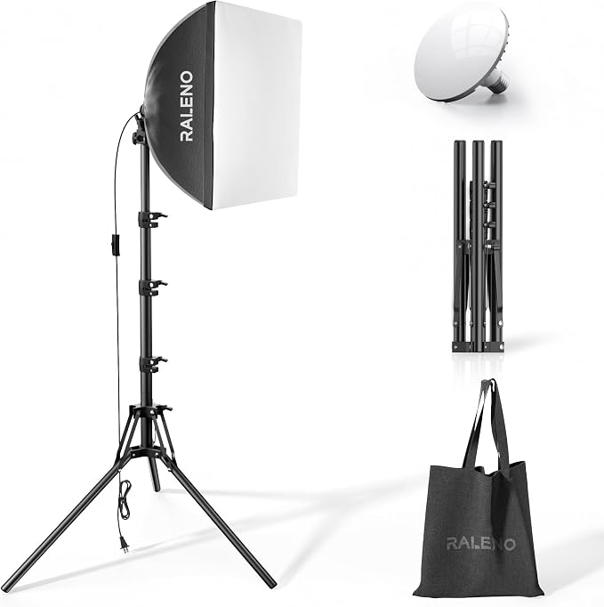 RALENO Softbox Photography Lighting Kit, Continuous Light by RaLeno