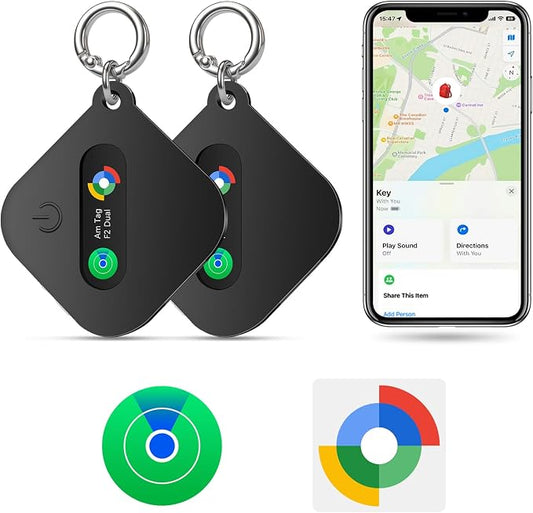 Dual System Bluetooth Tracker for iOS or Android-2 Packs, Compatible by eMjollRay