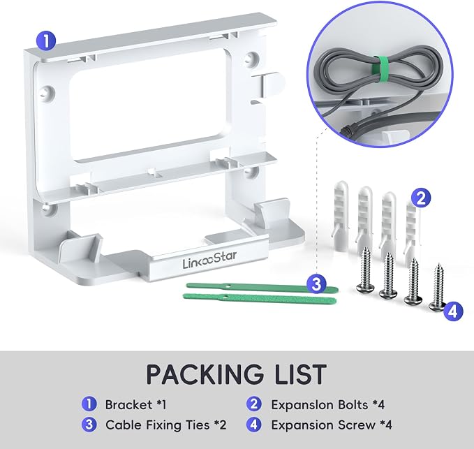for Starlink Gen 3 Router Mount, All in One Starlink Wall Mount - Image 7