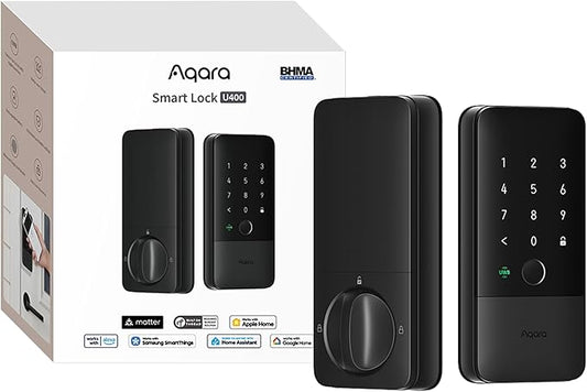 Aqara UWB Smart Lock U400, Matter Over Thread, Apple Home Key, Fingerprint by Aqara