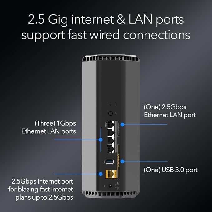 NETGEAR Nighthawk Tri-Band WiFi 7 Router – Router Only, BE12000 Wireless Speed - Image 5