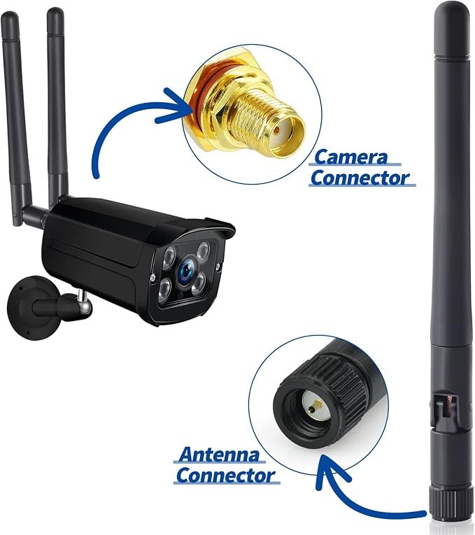Bingfu Dual Band WiFi Antenna 3dBi SMA Male Antenna - Image 6