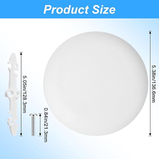 Ceiling Cover Plate, 5 Inch Ceiling Light Cover Plate, Round Ceilings Hole - Image 2