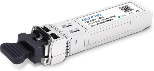 QSFPTEK SFP 10G SR, 10GBase-SR SFP+, 10Gbe Transceiver, 850nm DDM, 10g by QSFPTEK