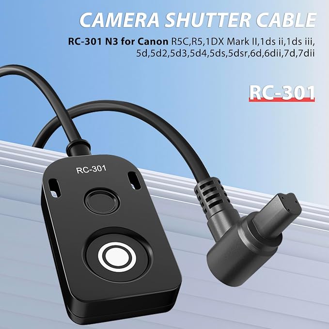 for Canon RS-80N3 Shutter Release Cable R5 R5C R5II 5DIV 5D3 5D2 6DII Remote - Image 3