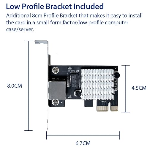 IO CREST 2.5 Gigabit Ethernet PCI Express PCI-E Network Interface Card - Image 5