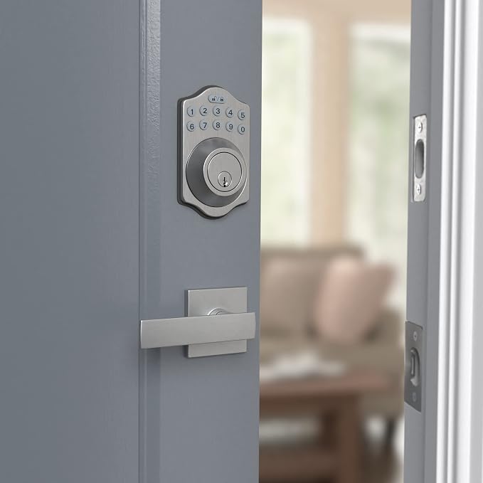 Amazon Basics Traditional Electronic Keypad, Keyless Entry Door Lock Deadbolt - Image 7