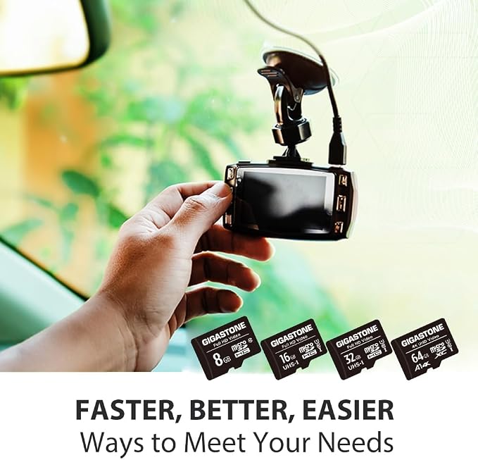 GIGASTONE 64GB Micro SD Card 2-Pack, A1 V30 4K Video Recording, Surveillance - Image 6