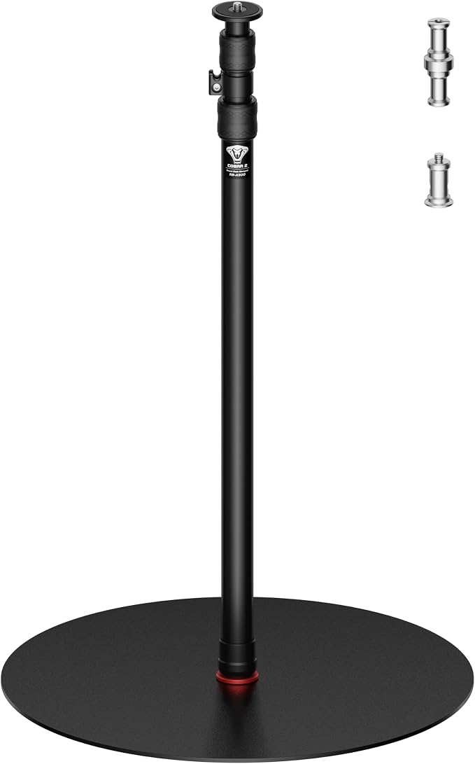 iFootage A500 Heavy Duty Round Base Light Stand, Space-Saving Tripod Alternative by IFOOTAGE