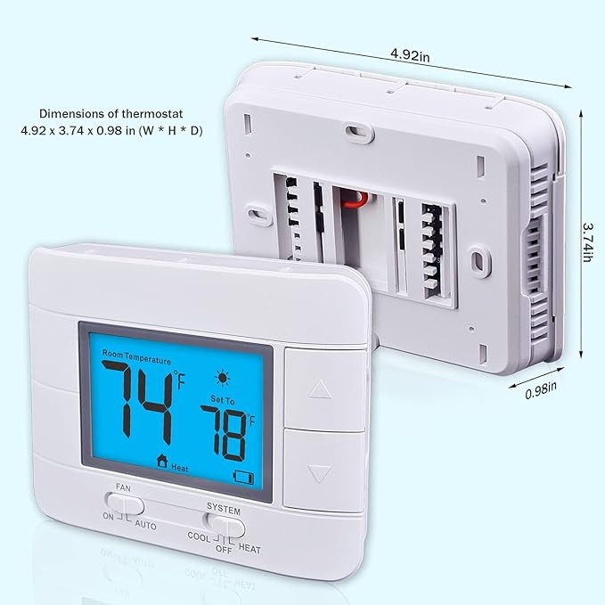 Aowel Non-Programmable Thermostats - Image 7