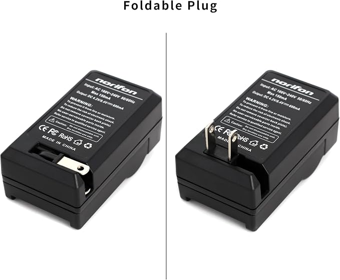 Norifon EN-EL20 Wall Charger for Nikon 1 AW1, 1 J1, 1 J2, 1 J3, 1 J4, 1 S1 - Image 2