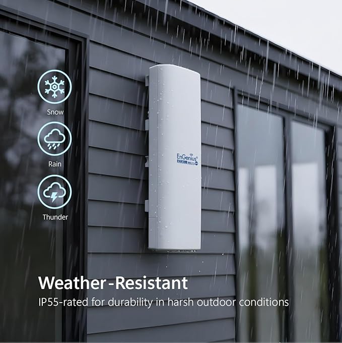 EnGenius ENH500-AX KIT 5GHz Wi-Fi 6 2x2 Outdoor Wireless Bridge, 200 Mbps - Image 5