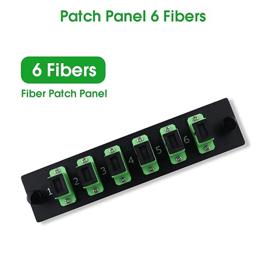 6 Simplex SCAPC Fiber Patch Panel - Image 3