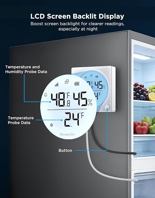 GoveeLife 2.0 WiFi Refrigerator Thermometer - Image 6