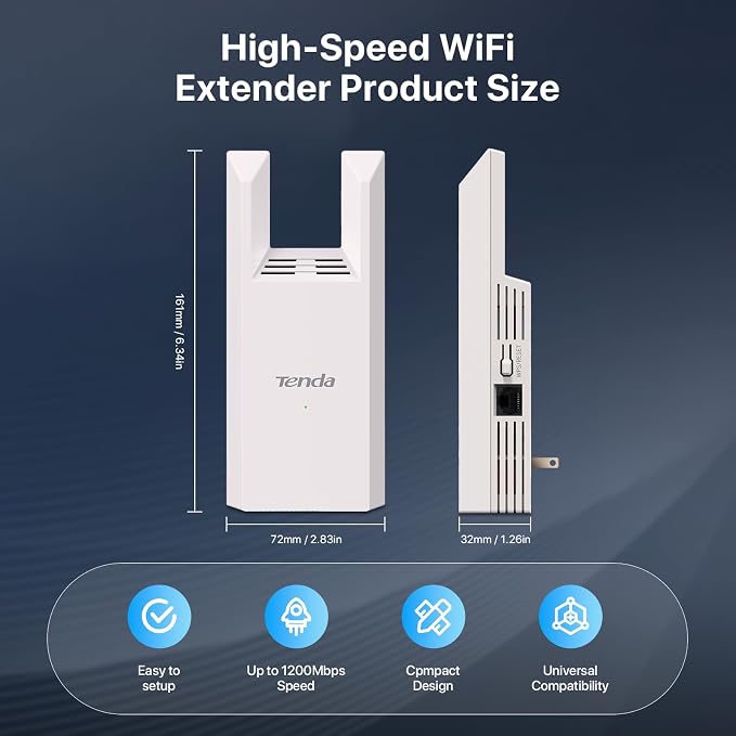 Tenda WiFi Range Extender AC1200 - Image 9