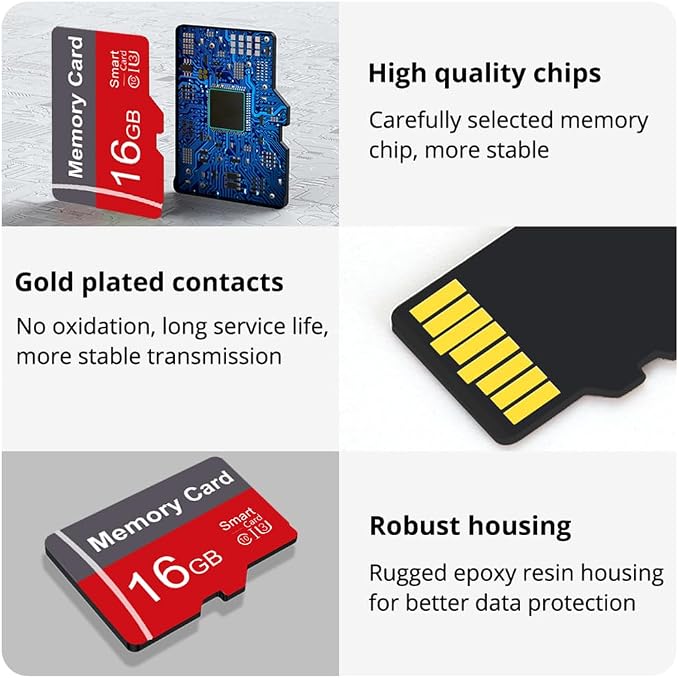 2 Pack Memory Card 16GB with Adapter, High Speed TF Card, UHS-I C10 A1 Memory - Image 7