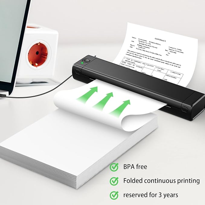 Thermal Printer Paper 8.5 x 11 Inch, 200 Sheets US Letter Size Thermal Paper - Image 5