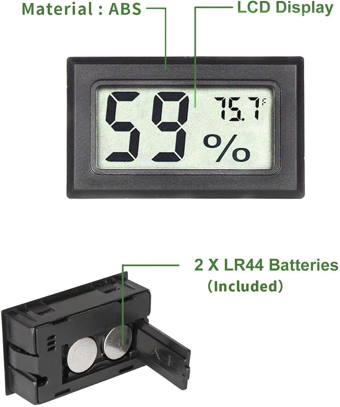 Goabroa Mini Hygrometer Thermometer Digital Indoor Humidity Gauge Monitor - Image 3