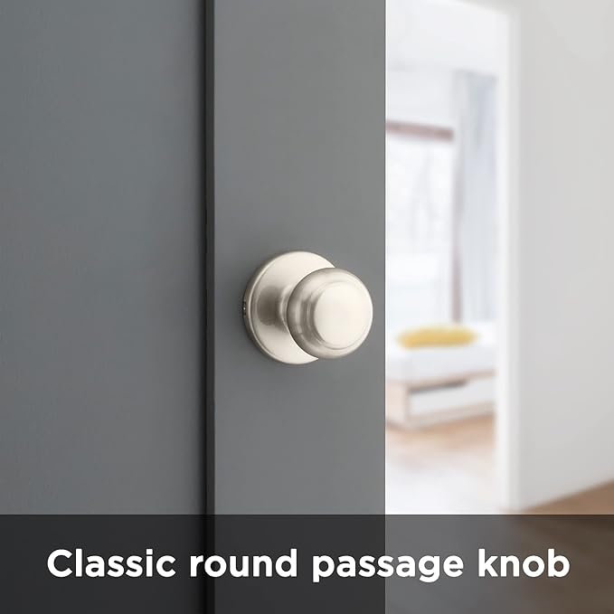 Kwikset Cove Interior Passage Door Knob, Handle - Image 8