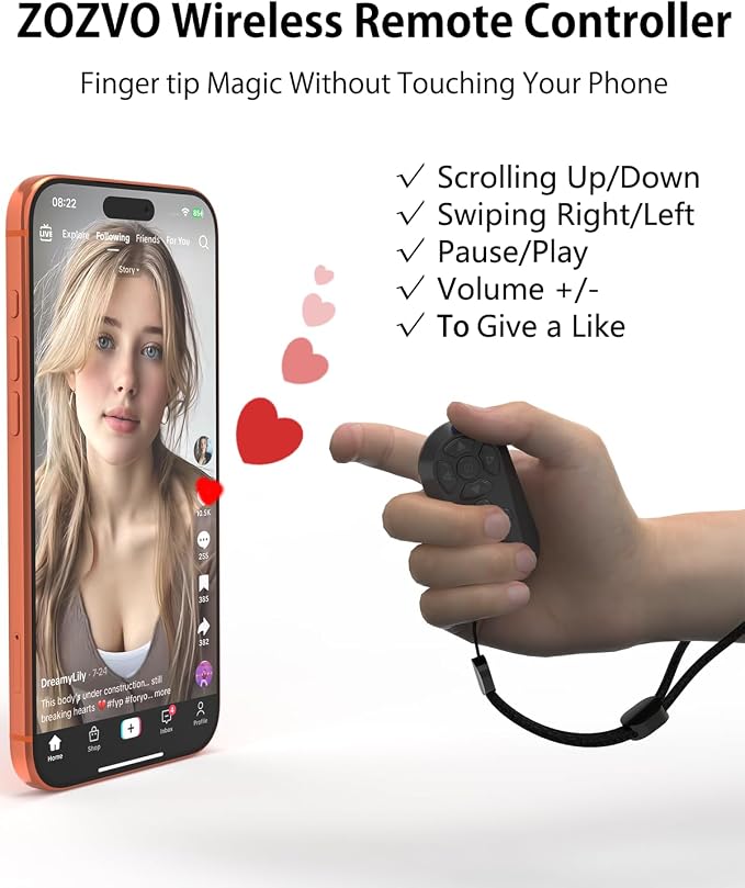 Wireless Remote Controller for iOS/Android Bluetooth Remote Control for TikTok - Image 2