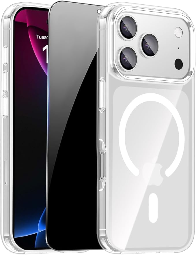 for iPhone 17 Pro Max Case Clear, Magnetic iPhone 17ProMax Case by ZOZDOKG