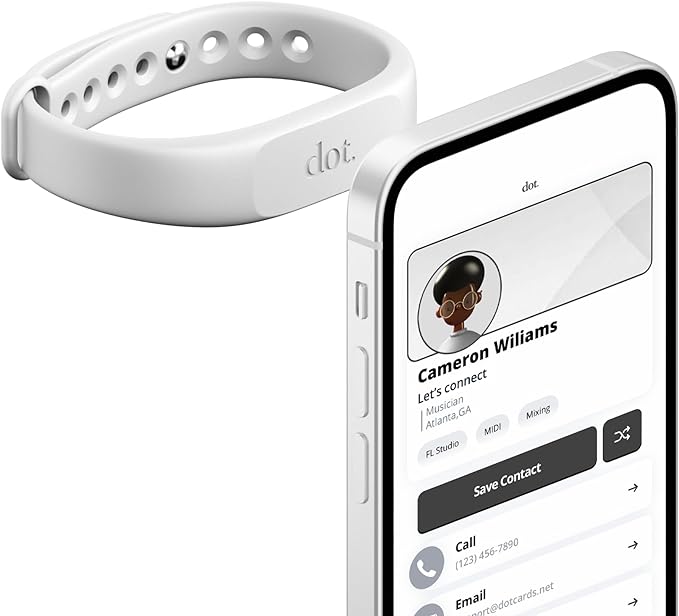 dot. Band - Digital Business Card Wristband - Tap Compatible by dotcards