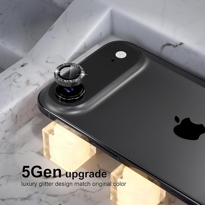 Choiche Compatible for iPhone 17 Air Camera Lens Protector Bling, 9H Tempered - Image 7