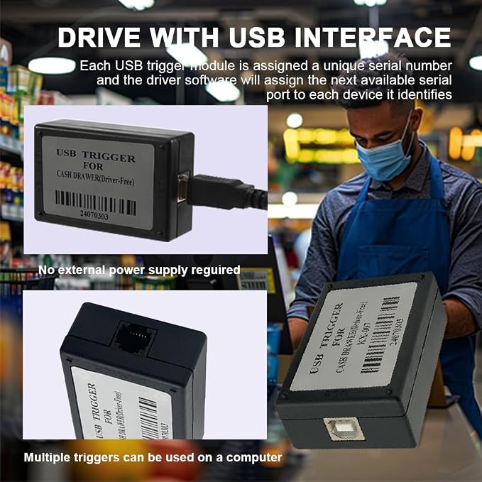USB Cash Drawer Trigger, Suitable - Image 4