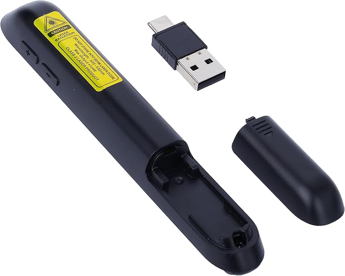 Wireless Presenter Remote with Green Light, Rechargeable PowerPoint Clicker - Image 4