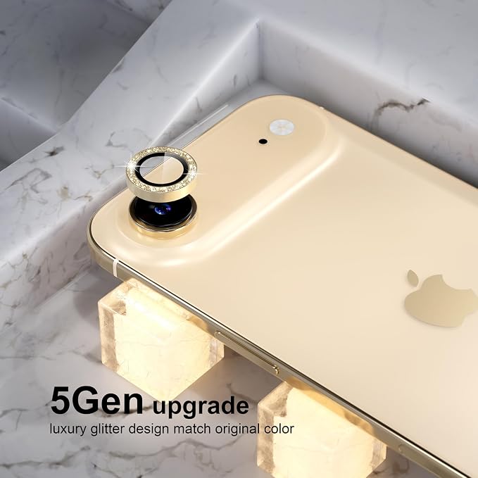 Choiche Compatible for iPhone 17 Air Camera Lens Protector Bling, 9H Tempered - Image 7
