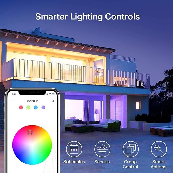 Kasa Smart Light Bulbs, 1000 Lumens High Brightness, 16M Color Changing - Image 3