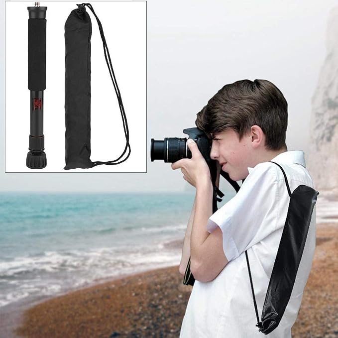 Mini Camera Monopod 48 Inch, Portable Adjustable Height Monopod Selfie Stick - Image 6