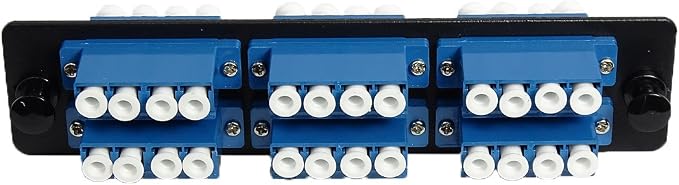 RiteAV LGX Footprint Fiber Optic Cable LC Adapter Patch Panel 6 Ports Loaded - Image 2