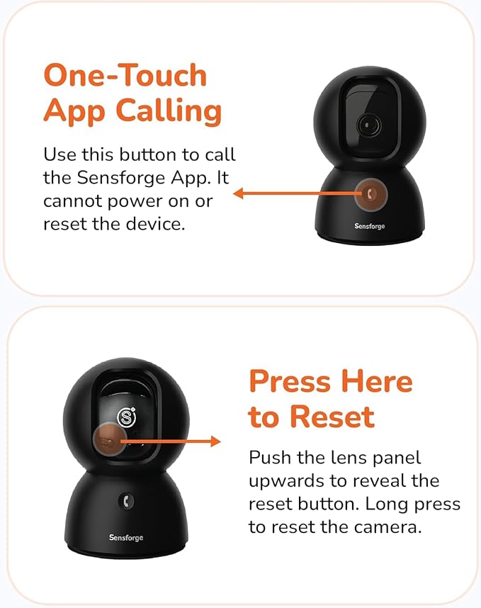 SensForge 2.5K Pan-Tilt Security Camera, 360° Dual-Band WiFi Camera - Image 7